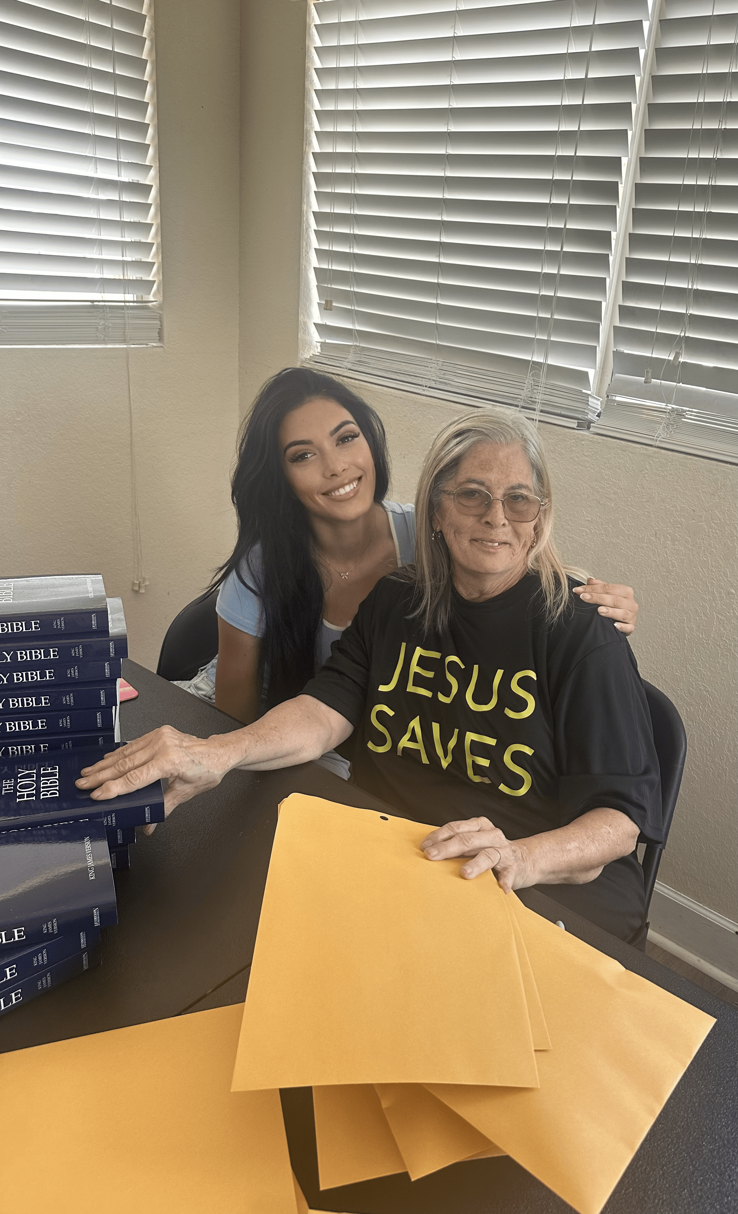 Bible ready for mailing